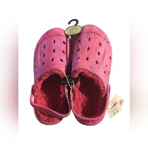 Extremely Me Girls Tie Dye Fur Lined Clog Size 2/3 Youth Brand New.